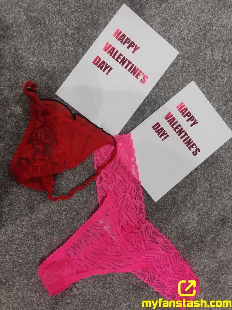 Valentines Signed Card And Worn Panties 🥵❤️